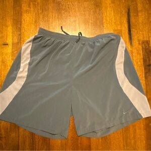 Nike dri-fit running shorts grey- brief lining - Men's size MEDIUM 7" inseam